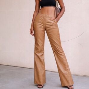 BCBGMaxAzria Leather Pants. Size 10